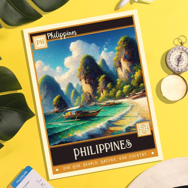 Philippines | Vintage Painting Postcard (Creator Uploaded)