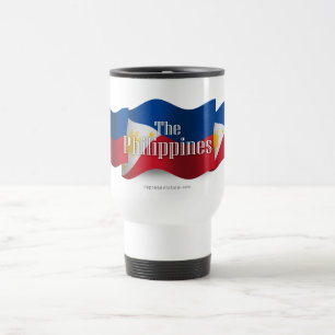 Philippines Waving Flag Travel Mug
