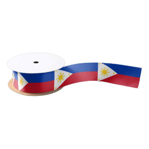 Philippino Flag & Philippines, holiday/sports Satin Ribbon