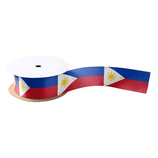 Philippino Flag & Philippines, holiday/sports Satin Ribbon (Spool)