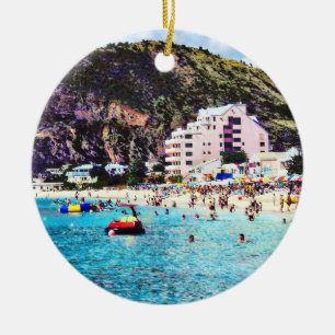 Philipsburg Sint Maarten Beach Ceramic Tree Decoration