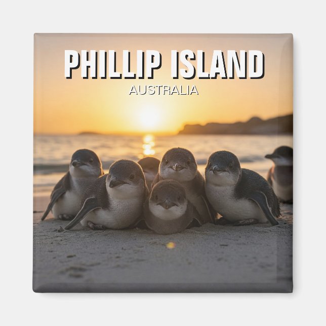 Phillip Island Australia Magnet (Front)