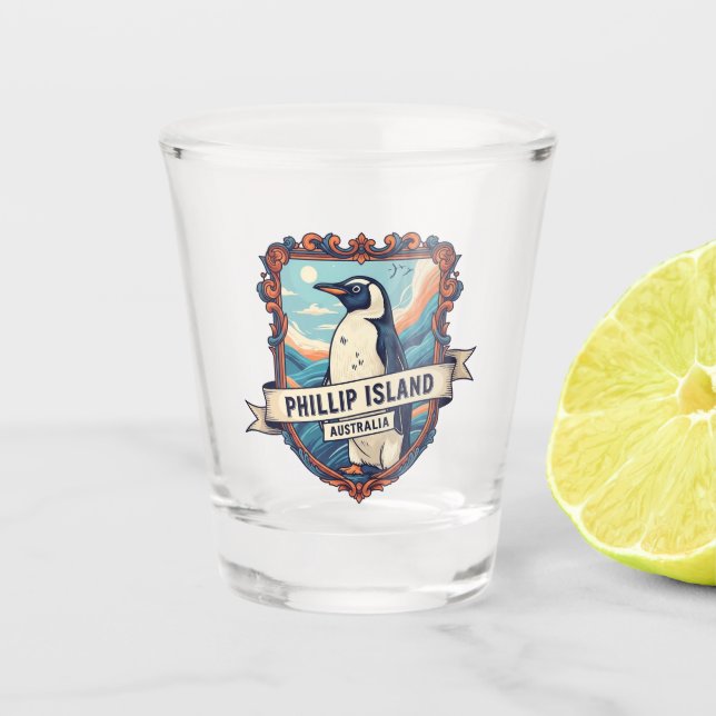 Phillip Island Australia Shot Glass (Front)