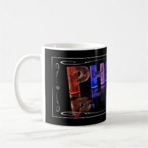 Phillip  - The Name Phillip in 3D Lights (Photogra Coffee Mug