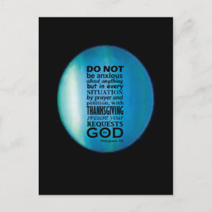 Phillipians 4:6 postcard