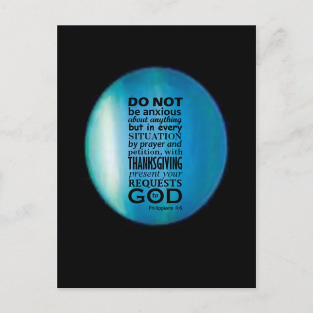Phillipians 4:6 postcard (Front)
