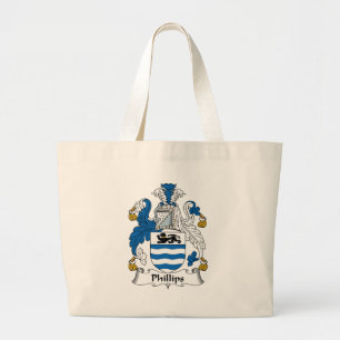 Phillips Family Crest Large Tote Bag