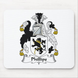 Phillips Family Crest Mouse Mat