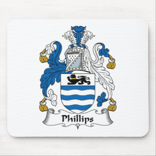 Phillips Family Crest Mouse Mat