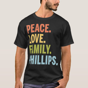 Phillips Family Matching Last Name T-Shirt