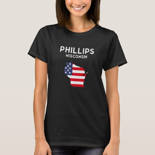 Phillips Wisconsin USA State America Travel Wiscon T-Shirt (Front)