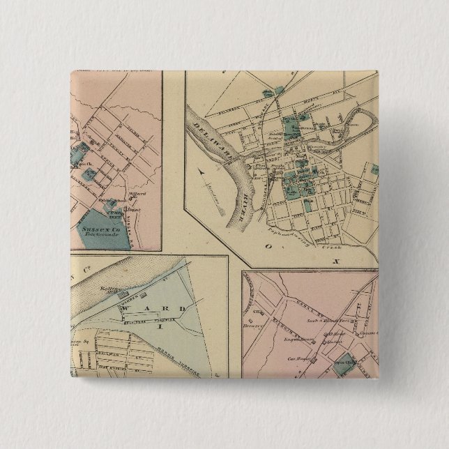 Phillipsburg, NJ 15 Cm Square Badge (Front)