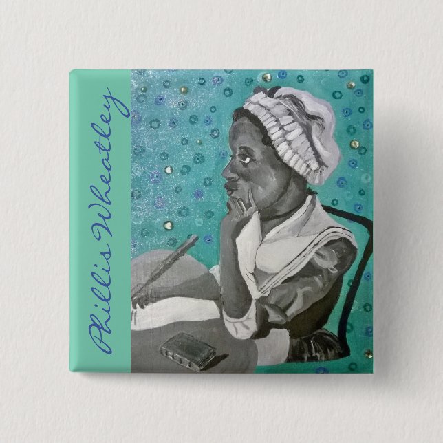 Phillis Wheatley 15 Cm Square Badge (Front)