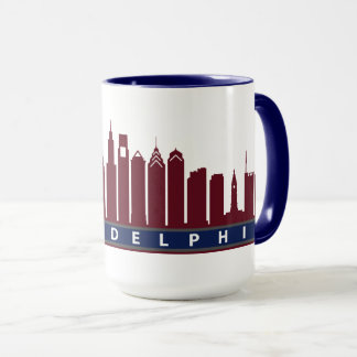 Philly 2019 Skyline Mug in Maroon
