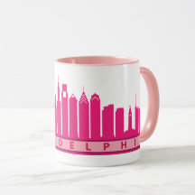 Philly 2019 Skyline Mug in Pink