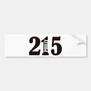 Philly 215 bumper sticker