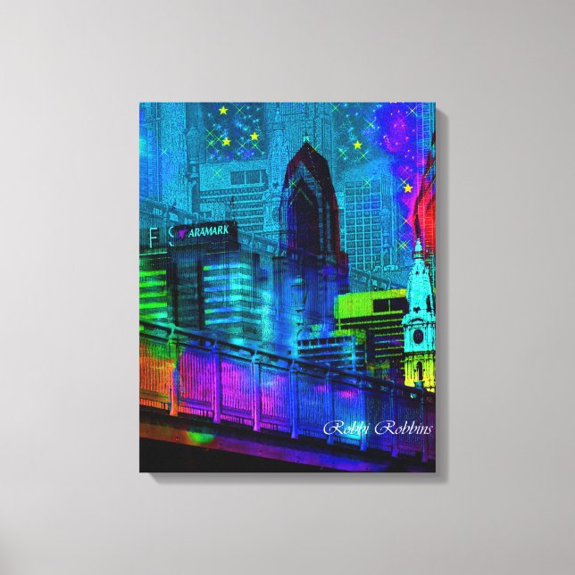 Philly at Night Canvas Print (Front)