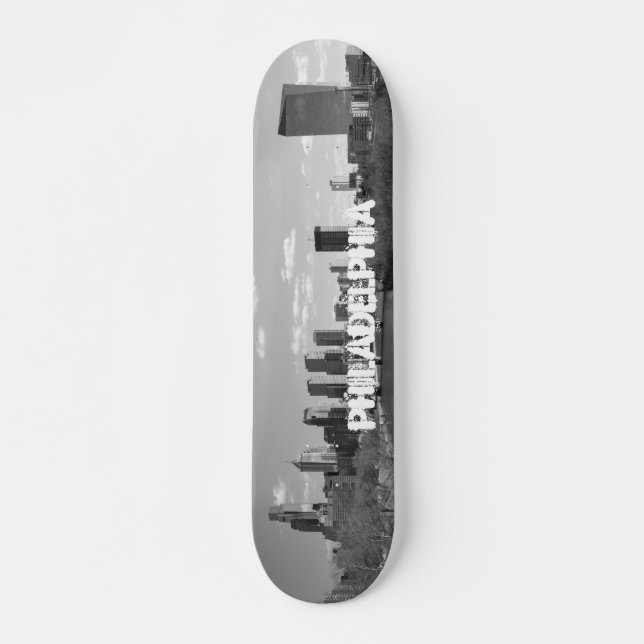 Philly b/w skateboard (Front)