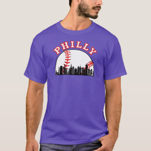 Philly Baseball  Philly PA Cityscape Skyline  T-Shirt