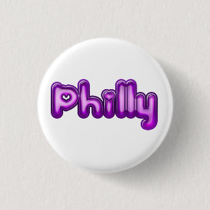 Philly, button, for sale ! 3 cm round badge