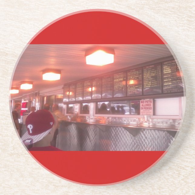 Philly Cheesesteak Coaster (Front)