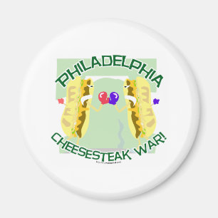 Philly Cheesteak War Magnet
