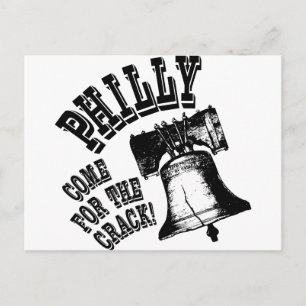 Philly - Come for the Crack! Postcard