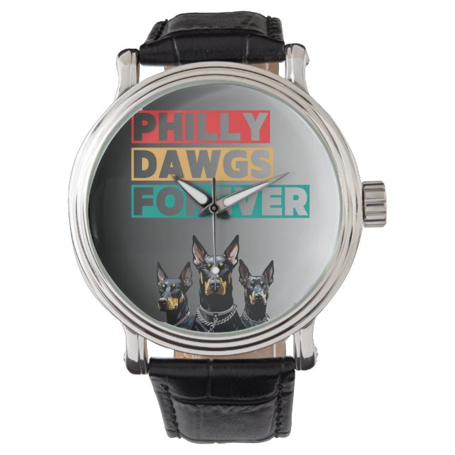 Philly Dawgs Forever E-Watch – Bold Digital Style  Watch (Front)