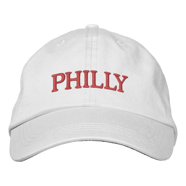 PHILLY EMBROIDERED BASEBALL CAP (Front)