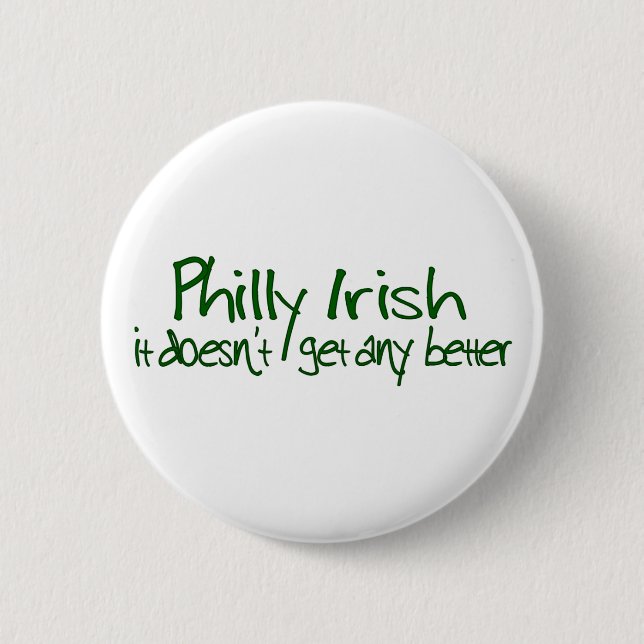 Philly Irish 6 Cm Round Badge (Front)