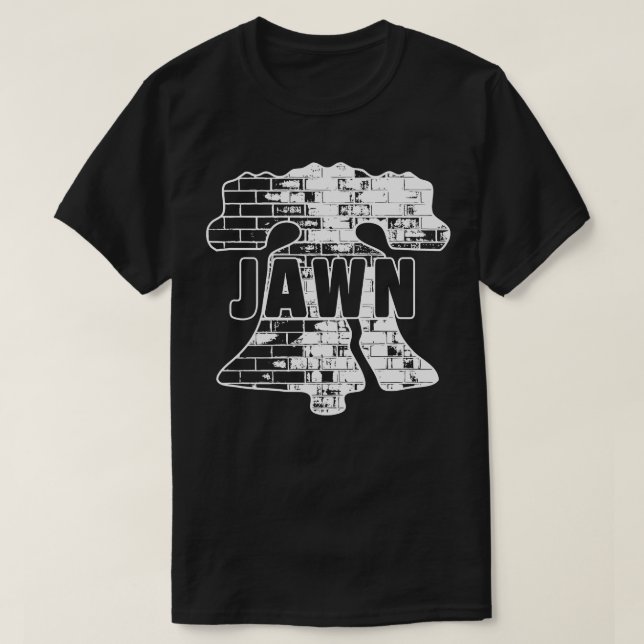 Philly Jawn Liberty Bell Brick Grunge Philadelphia T-Shirt (Design Front)