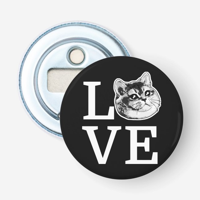 Philly Love Cat Bottle Opener (Front)