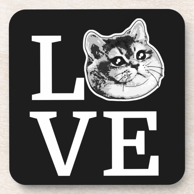 Philly Love Cat Coaster (Front)