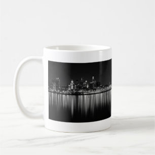 Philly night b/w coffee mug