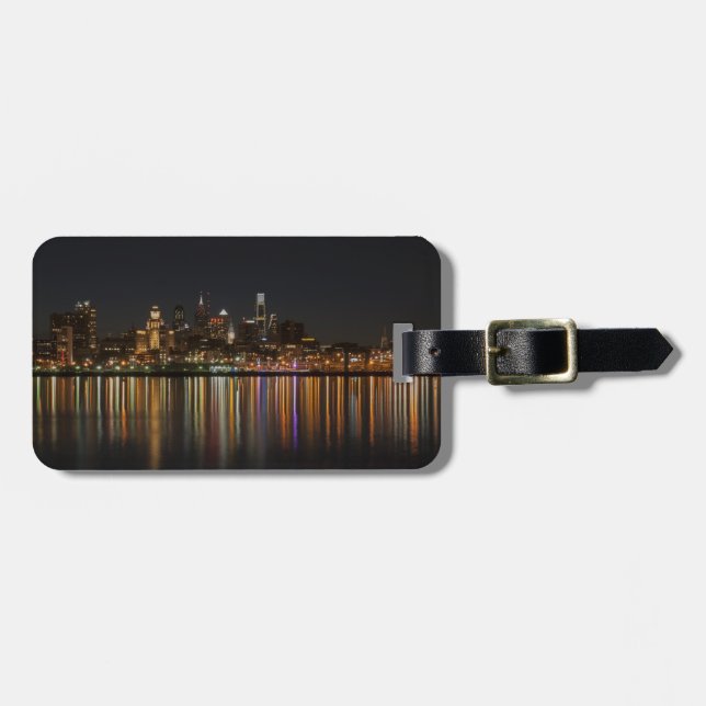 Philly night luggage tag (Front Horizontal)