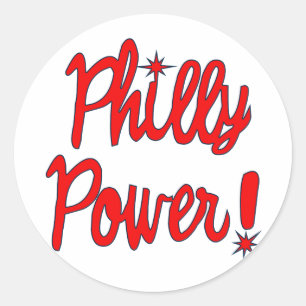 Philly Power! T-shirts, Hoodies, Baseball Tees Classic Round Sticker