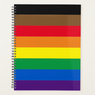Philly Pride diversity inclusive rainbow flag Planner