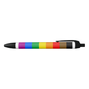 Philly Rainbow Pride Flag Black Ink Pen
