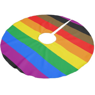 Philly Rainbow Pride Flag Brushed Polyester Tree Skirt