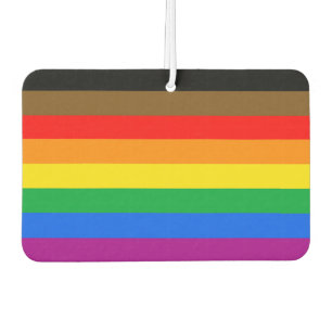 Philly Rainbow Pride Flag Car Air Freshener