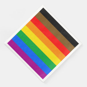 Philly Rainbow Pride Flag Napkin