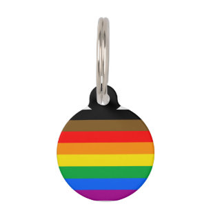 Philly Rainbow Pride Flag Pet Tag