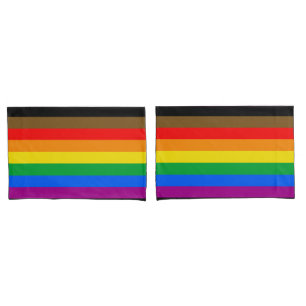 Philly Rainbow Pride Flag Pillowcase