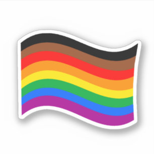 Philly Rainbow Pride Waving Flag