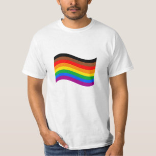 Philly Rainbow Pride Waving Flag T-Shirt