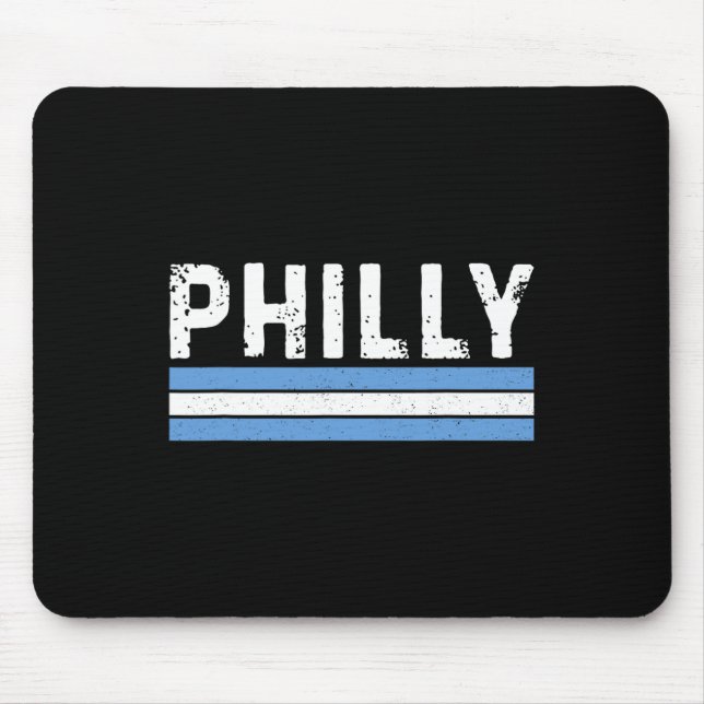 Philly Retro Vintage Philadelphia Pennsylvania Tou Mouse Mat (Front)