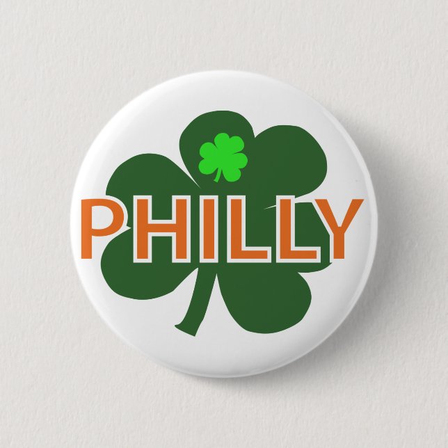 Philly Shamrock Button (Front)