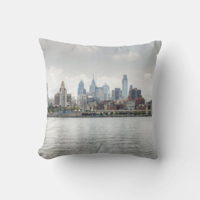 Philly skyline 2 cushion (Front)