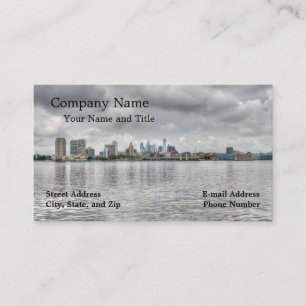 Philly skyline business card