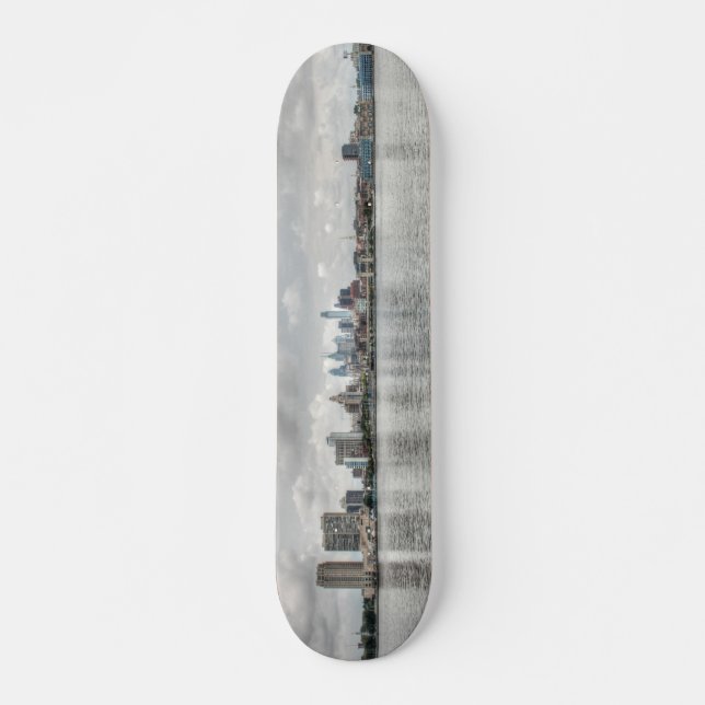 Philly skyline skateboard (Front)